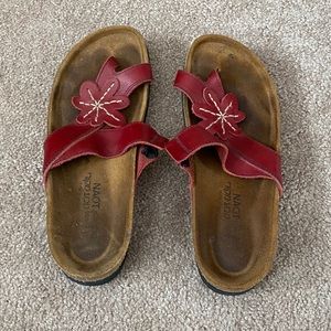 Naot Red Sandal